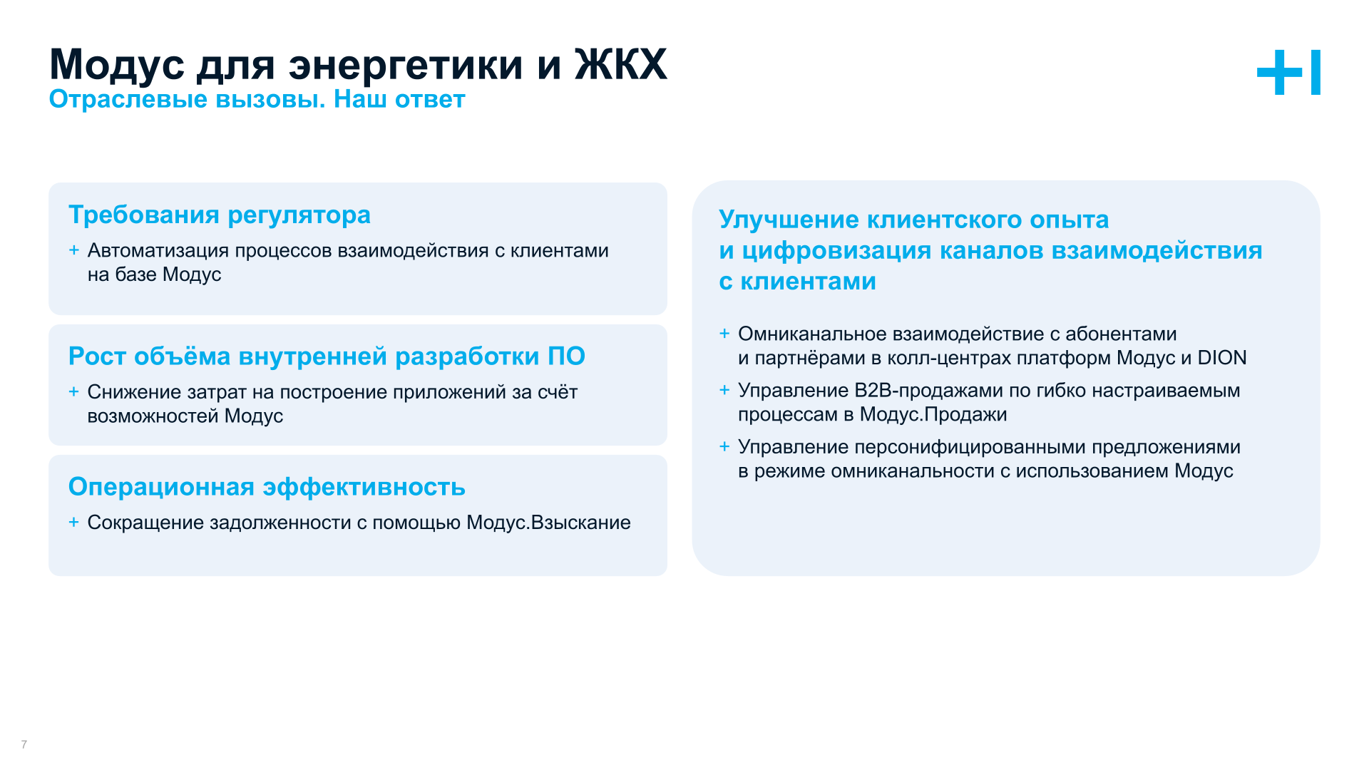 Модус для Энергетики и ЖКХ