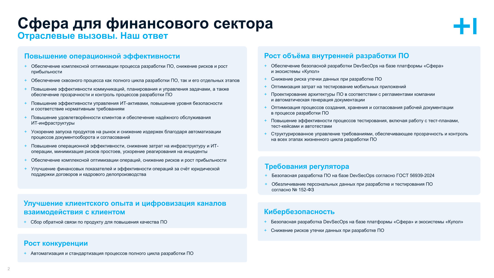 Сфера для финансового сектора