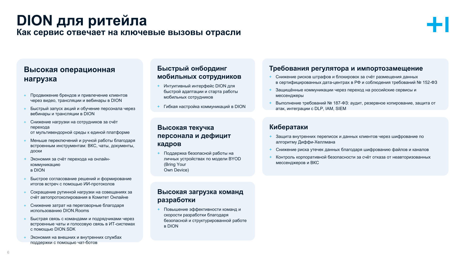 Dion для ритейла